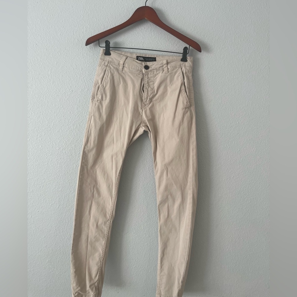 khaki zara jeans